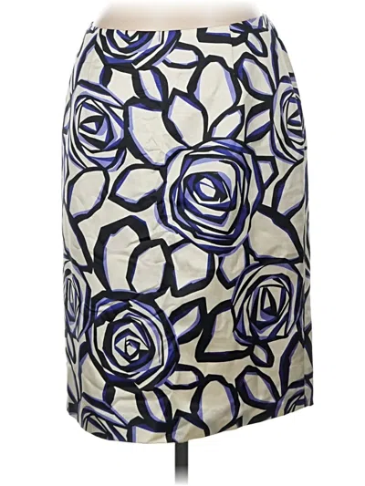 Pre-owned Jones New York Collection Formal Skirt In Blue