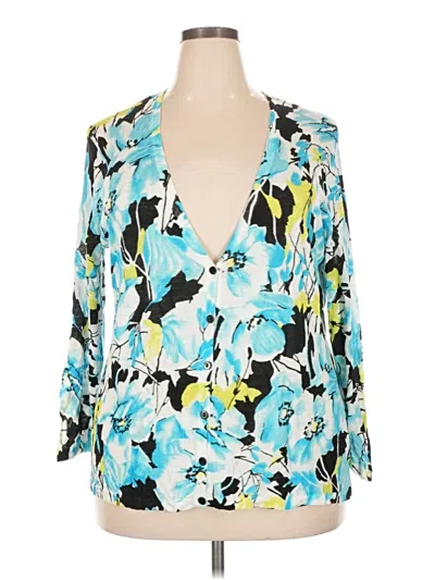 Pre-owned Jones New York Collection Kimono In Blue