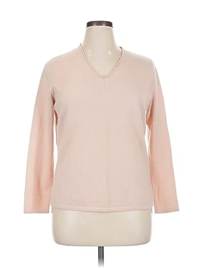 Pre-owned Jones New York Collection Pullover Sweater In Pink