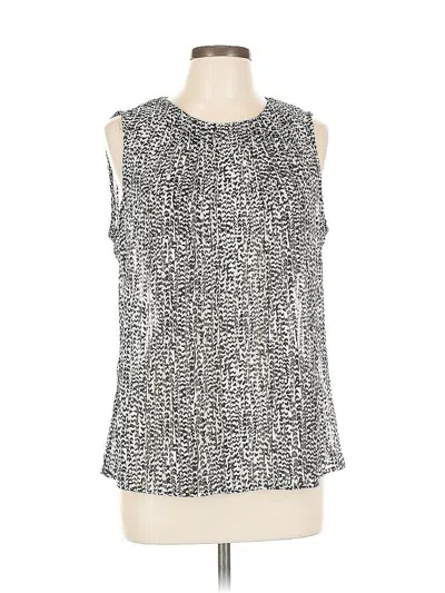 Pre-owned Jones New York Collection Sleeveless Blouse In Black