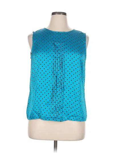 Pre-owned Jones New York Collection Sleeveless Blouse In Blue