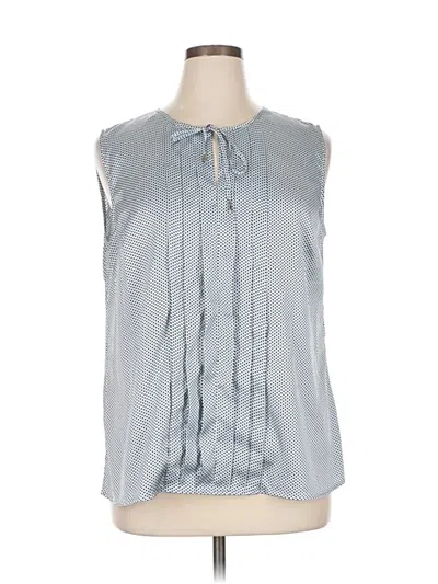 Pre-owned Jones New York Collection Sleeveless Blouse In Blue