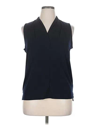 Pre-owned Jones New York Collection Sleeveless Blouse In Blue