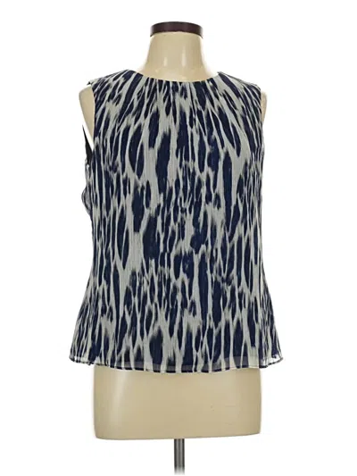 Pre-owned Jones New York Collection Sleeveless Blouse In Blue