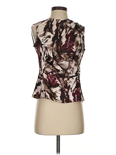 Pre-owned Jones New York Collection Sleeveless Blouse In Brown