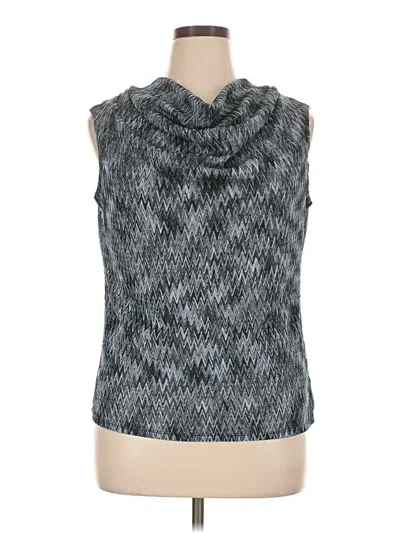 Pre-owned Jones New York Collection Sleeveless Blouse In Gray