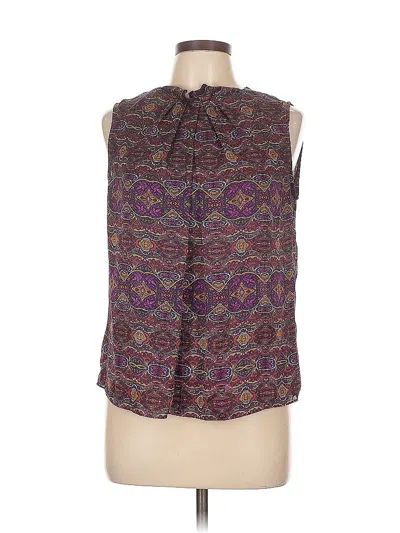 Pre-owned Jones New York Collection Sleeveless Blouse In Purple