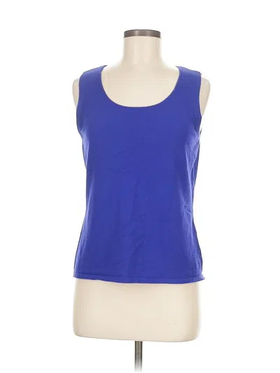Pre-owned Jones New York Collection Sleeveless T-shirt In Blue
