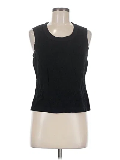 Pre-owned Jones New York Collection Sweater Vest In Black