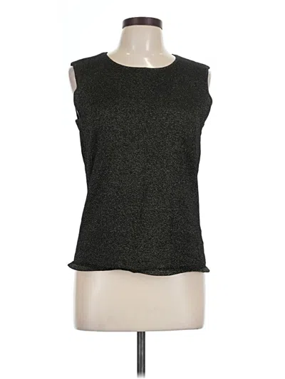 Pre-owned Jones New York Collection Sweater Vest In Black