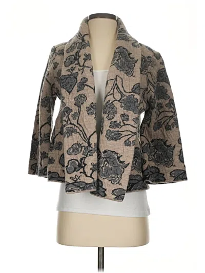 Pre-owned Jones New York Collection Wool Blazer Jacket In Tan
