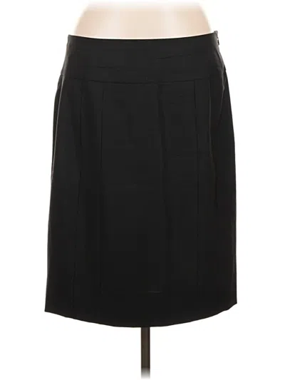 Pre-owned Jones New York Collection Wool Skirt In Black