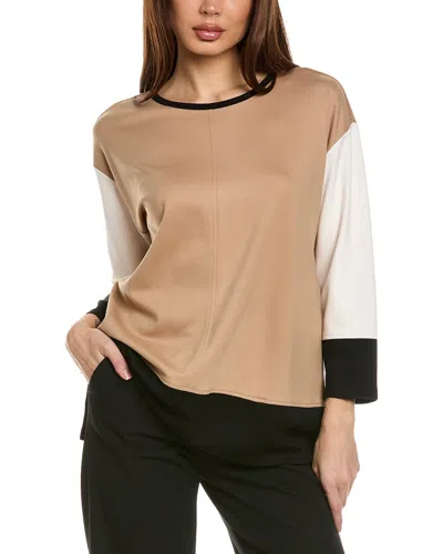 JONES NEW YORK COLORBLOCKED DOLMAN SLEEVE TOP