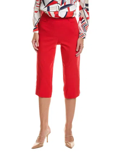 Jones New York Cropped Wide Leg Pedal Pusher Pant In Multi