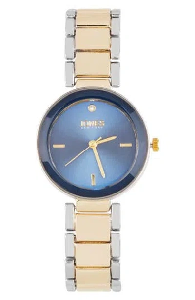 Jones New York Crystal Sunray Quartz Bracelet Watch, 32.5mm In Silver