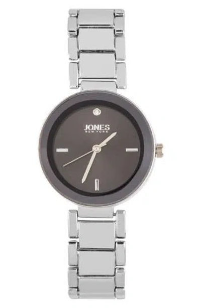 Jones New York Crystal Sunray Quartz Bracelet Watch, 32.5mm In Silver