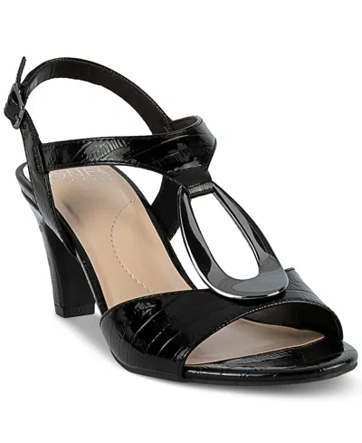 Jones New York Danee Embellished Hardware Dress Sandals, Created For Macy's In Black