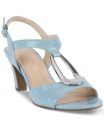Jones New York Danee Embellished Hardware Dress Sandals, Created For Macy's In Light Blue