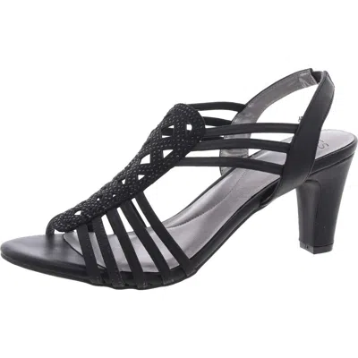 JONES NEW YORK DANELY WOMENS EMBELLISHED MANMADE SLINGBACK SANDALS