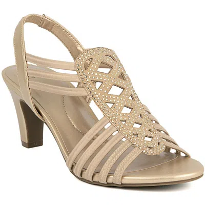 Jones New York Danely Womens Embellished Manmade Slingback Sandals In Multi