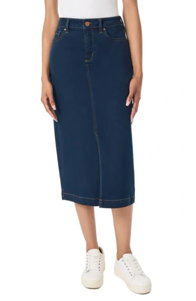 Jones New York Denim Midi Pencil Skirt In Phoenix Wash
