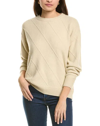Jones New York Diagonal Stitch Sweater In Beige