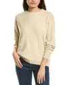 Jones New York Diagonal Stitch Sweater In Beige