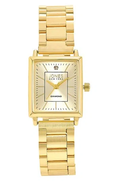 Jones New York Diamond Bracelet Watch, 24mm X 27mm In Gold