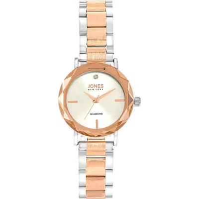 Jones New York Diamond Two-tone Bracelet Watch, 30mm In Gold