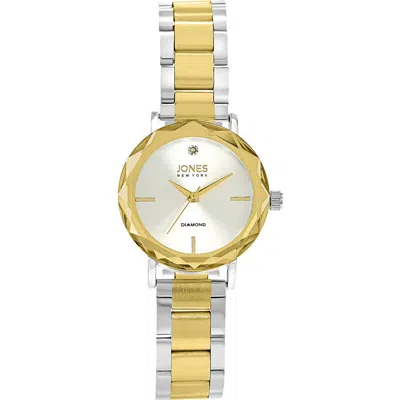 Jones New York Diamond Two-tone Bracelet Watch, 30mm In Gold