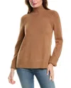 Jones New York Directional Mock Neck Sweater In Brown