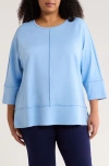 Jones New York Dolman Sleeve Top In Blue