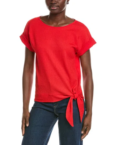 Jones New York Texture Dolman Top In Red