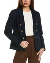 Jones New York City Denim Blazer In Blue