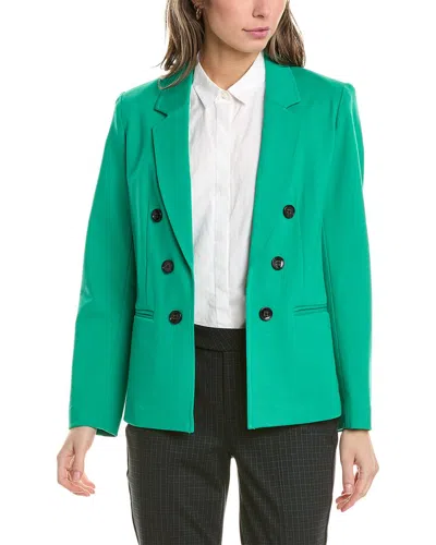 Jones New York Double-breasted Jacket In Green