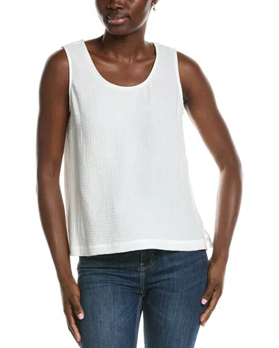 Jones New York Double Gauze Tank In White