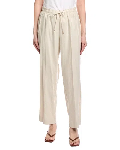Jones New York Drawstring Linen-blend Pant In Neutral