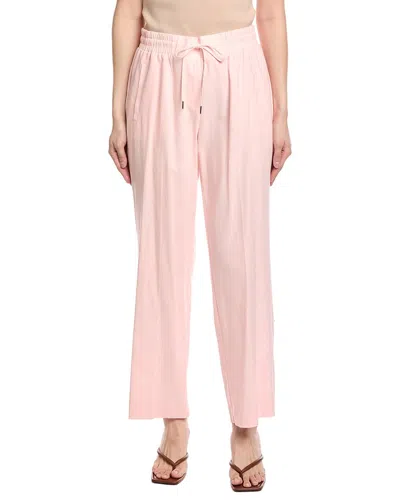 Jones New York Drawstring Linen-blend Pant In White
