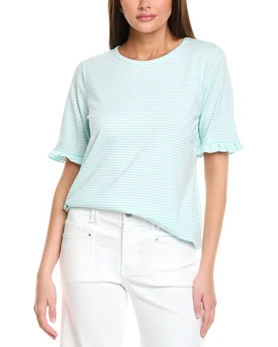 JONES NEW YORK JONES NEW YORK ELBOW RUFFLE SLEEVE TOP