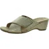 Jones New York Elzaa Womens Metallic Slip On Slide Sandals In Multi