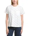 Jones New York Embroidered Eyelet T-shirt