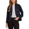 JONES NEW YORK JONES NEW YORK FAUX DOUBLE BREASTED DENIM JACKET