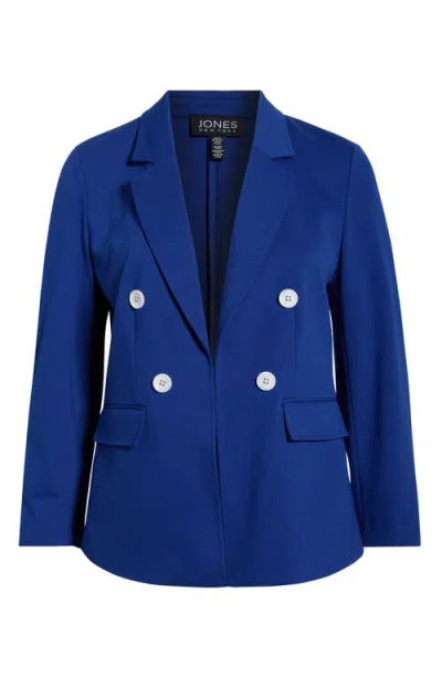 Jones New York Faux Double Breasted Jacket In Blue