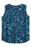 Jones New York Floral Tank Top In Pacific Navy Multi