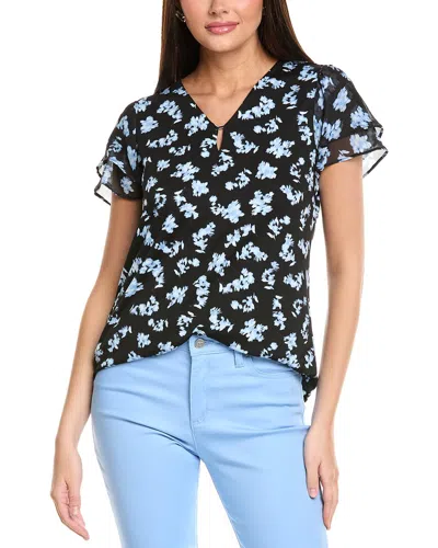 JONES NEW YORK FLUTTER MIX MEDIA TOP