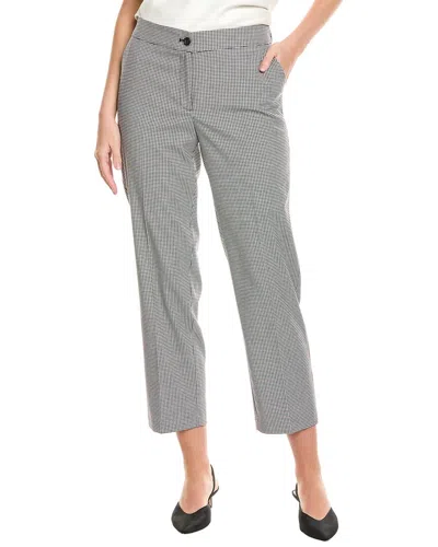 Jones New York Fly Front Straight Ankle Pant In Gray