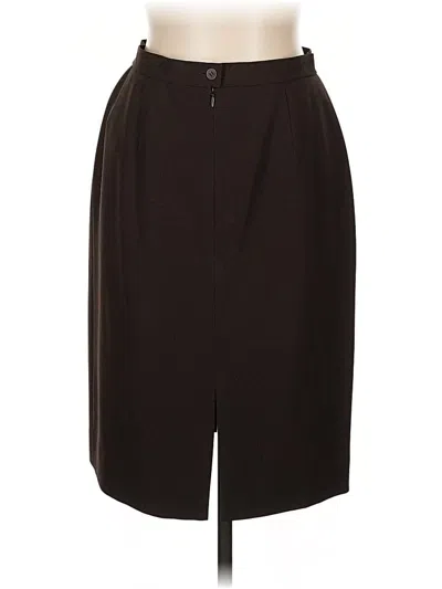 Pre-owned Jones New York Formal Skirt In Brown