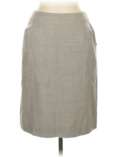 Pre-owned Jones New York Formal Skirt In Gray