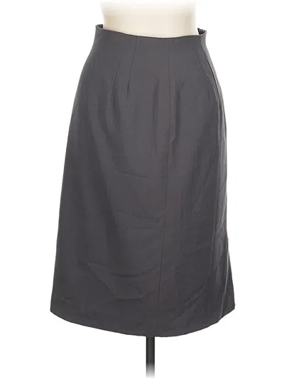 Pre-owned Jones New York Formal Skirt In Gray