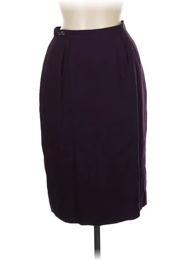 Pre-owned Jones New York Formal Skirt In Purple